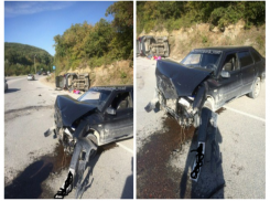 Под Новороссийском три девушки и пьяный водитель попали в аварию