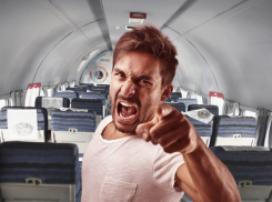 В Геленджике нетрезвый турист устроил на борту самолета дебош и ударил полицейского