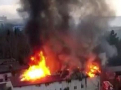 Крупный пожар в Сочи попал на видео