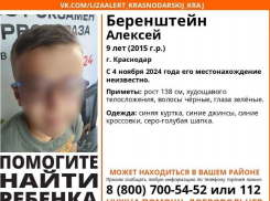 9-летний ребенок без вести пропал в Краснодаре 