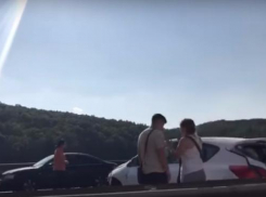 Массовая авария, устроенная жителем Кубани под Воронежом, попала на видео 