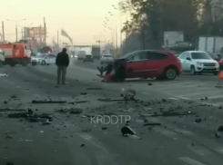  Страшная авария произошла на выезде из Краснодара 