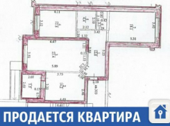 Продается просторная трехкомнатная квартира