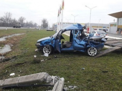 В Северском районе «Калина» вылетела с дороги и перевернулась 