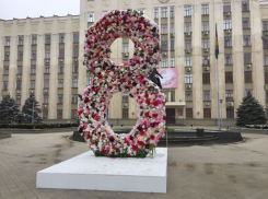 Цветочная восьмёрка появилась под окнами краевой администрации