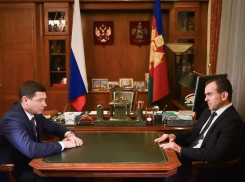 Вениамин Кондратьев провел первую рабочую встречу с новым мэром Краснодара