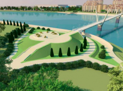 В Краснодаре показали каким будет пешеходный мост через Кубань в Адыгею