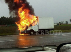  В Усть-Лабинске вспыхнула и сгорела «ГАЗель» 