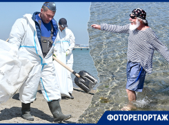 Туристы лезут в воду, а волонтеры убирают мазут: что происходит на пляжах Анапы в преддверии курортного сезона