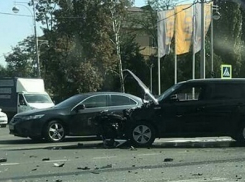 В Краснодаре из-за массового ДТП образовалась пробка