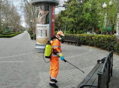  За день в Краснодаре обработали почти тысячу километров дорог и тротуаров 