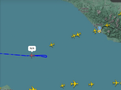 Загадочное воздушное судно пролетело над Чёрным морем недалеко от Кубани