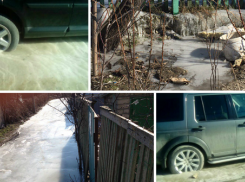 Грунтовые воды превратили улицы Новороссийска в каток