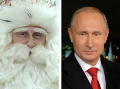 Дед Мороз, посетивший Краснодар, оказался похож на Владимира Путина