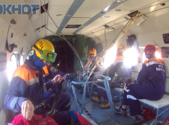 Пострадавшего в горах Сочи туриста эвакуировали на вертолете МИ-8 МЧС России (ВИДЕО)