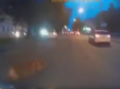 В Краснодаре собака бросилась под колеса мотоцикла