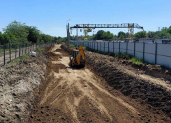 В Краснодаре ведут строительство Западной трамвайной линии: фото и видео