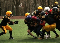 Сезон американского футбола стартовал в Краснодаре