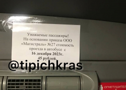 В Краснодаре повышают стоимость проезда в автобусах до 45 рублей