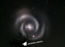 Загадочная спираль в небе встревожила жителей Кубани