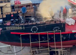 Прокуратура заинтересовалась пожаром на прогулочном судне в Анапе