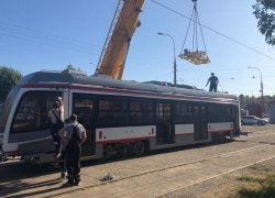 Два новых трамвая прибыли в Восточное депо Краснодара