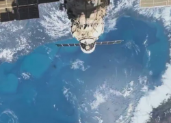 Российский космонавт показал вид на Чёрное море с борта МКС