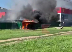 В сгоревшей в Краснодаре хозпостройке нашли останки человека