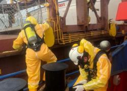 Угрозы населенным пунктам нет: в МЧС Кубани рассказали подробности по ЧП на сухогрузе