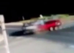 Видео страшной аварии в Тбилисской попало в сеть
