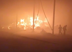 В Краснодаре произошел пожар повышенного ранга на молочной ферме