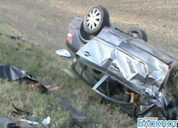 В Краснодарском крае опрокинулась машина сотрудников полиции