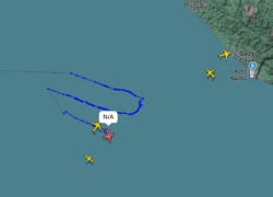 Патрульный самолёт США засекли над морем вблизи Туапсе и Сочи