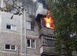 На День города в Краснодаре сгорел балкон жилой пятиэтажки