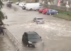  Анапу в День города затопило после сильного дождя 