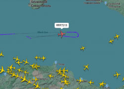 Британский самолёт обнаружен в небе над Чёрным морем вблизи Крыма