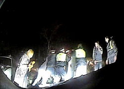 Погоня за пьяным нарушителем в Сочи попала на видео