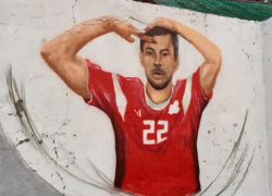 Граффити с российскими футболистами украсили Новороссийск