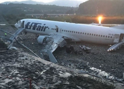 Завершено расследование о самолете, выкатившемся за ВПП в Сочи в 2018 году