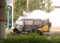 В Краснодаре чуть не сгорели заживо пассажиры маршрутки