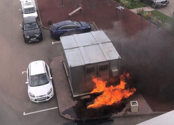 Пожар на подстанции обесточил дома по улице Покрышкина