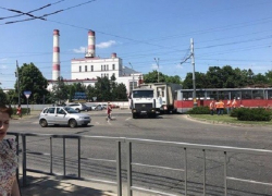 Из-за ДТП с участием трамвая в Краснодаре образовалась пробка