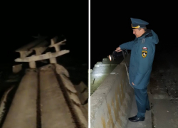 В Лабинском районе рухнул мост