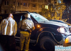 В кубанской столице взорвался внедорожник