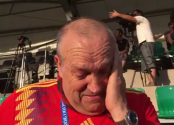  Натерпевшийся в Краснодаре испанский болельщик Маноло расплакался: его не пустили с барабаном на стадион 