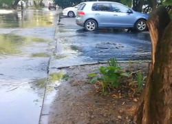Авиагородок в Краснодаре затопило водой из канализации