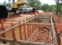 В Краснодаре устранили аварию, из-за которой в реку сливались стоки