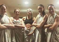 Волейболистки краснодарского «Динамо» устроили фотосессию в бане