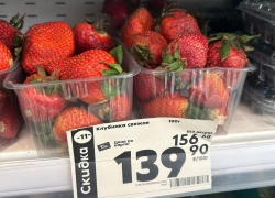 В магазины Краснодара завезли «золотую» клубнику по 1390 рублей за кг