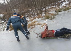 В Краснодарском крае в Сочельник рыбак провалился под лед и погиб